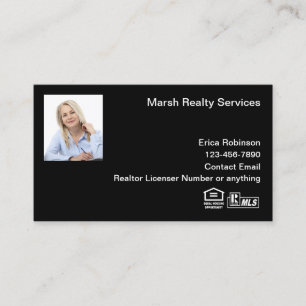 Glossy MLS Realtor Foto Business Cards Visitenkarte