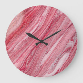 Glossy Nail Polnisch: Texturierter Hintergrund Große Wanduhr
