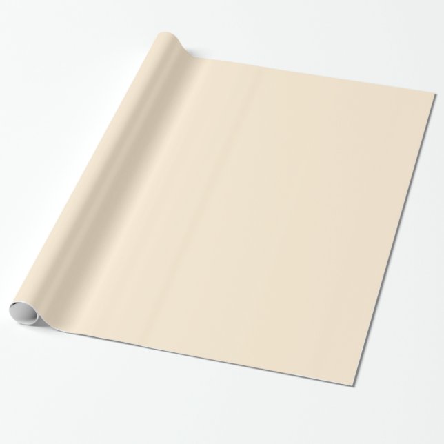 Glossy Papaya Whip Off-White Wrapping Paper Geschenkpapier (Ungerollt)