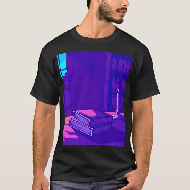 Glossy Pink Donut with Dark Sprinkles T-Shirt (Vorderseite)