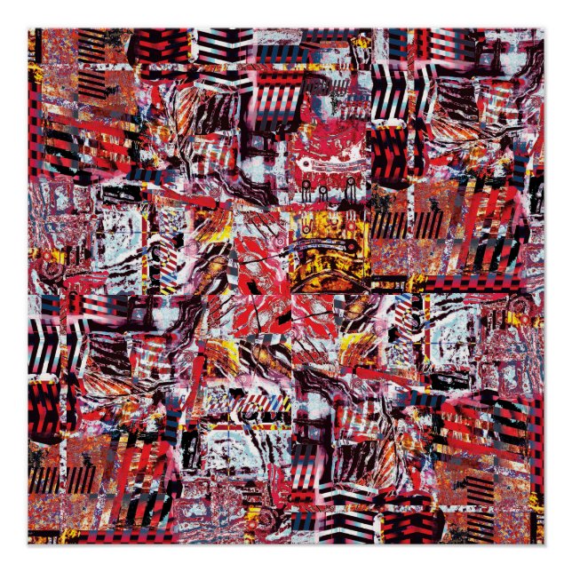 Glossy Poster – Fragmented Pulse (Vorderseite)