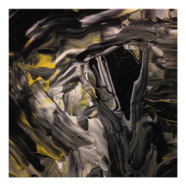 Glossy Poster Moderne abstrakte Malerei intuitiv