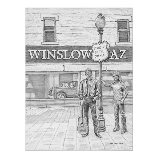 Glossy Poster of STANDIN ON THE CORNER (Vorderseite)