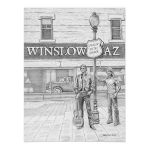 Glossy Poster von STANDIN AUF DEM CORNER