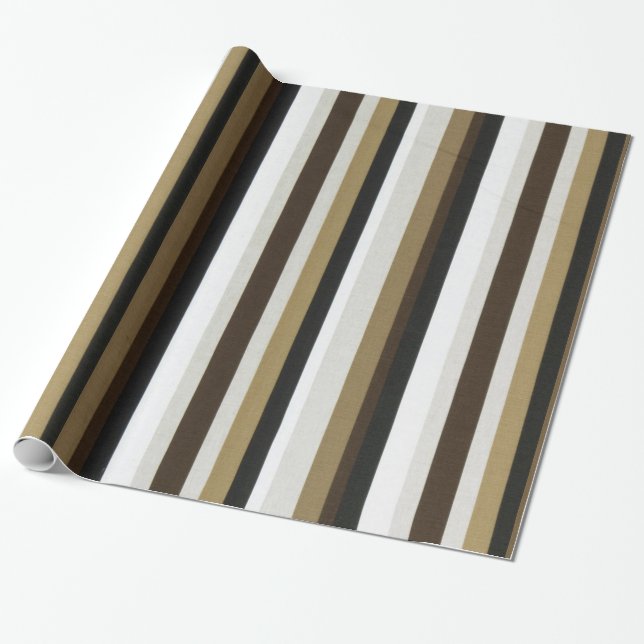 Glossy Wrapping Paper Brown & Beige Nature Geschenkpapier (Ungerollt)