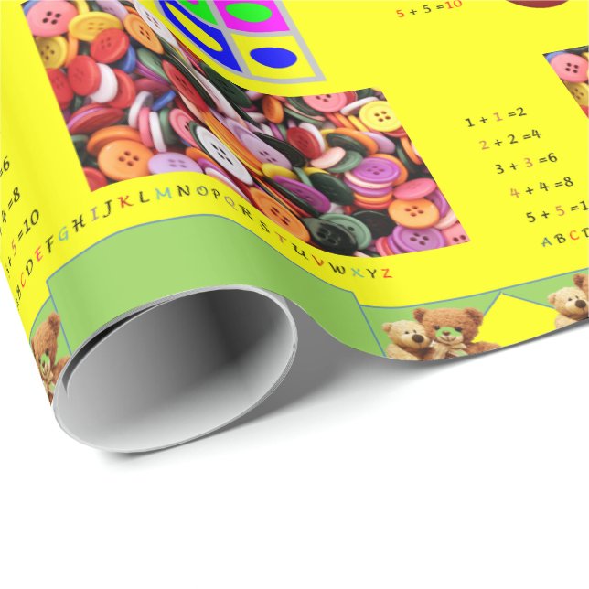 Glossy Wrapping Paper Educational Geschenkpapier (Rolleneckpunkt)
