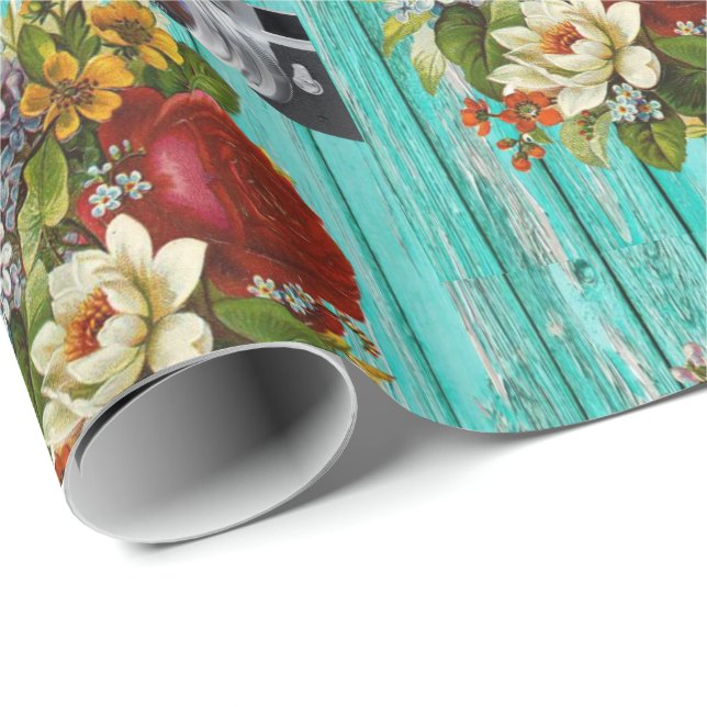Glossy Wrapping Paper Fotografie Geschenkpapier (Rolleneckpunkt)