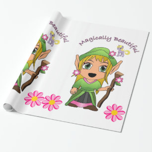 Glossy Wrapping Paper, Magic Fairy Geschenkpapier