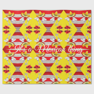 Glossy Wrapping Paper Mexic Hot Paprikaschoten Geschenkpapier