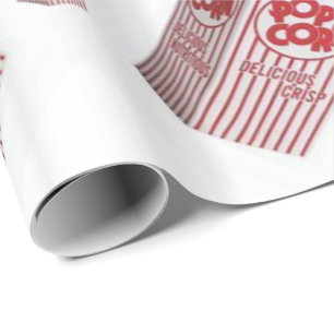 Glossy Wrapping Paper Panda Bear Popcorn Geschenkpapier