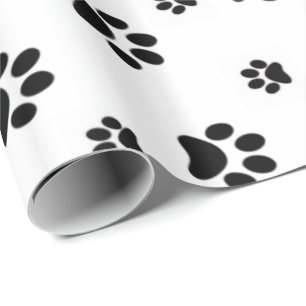 Glossy Wrapping Paper Paws Hunde Welpenkatze KItte Geschenkpapier
