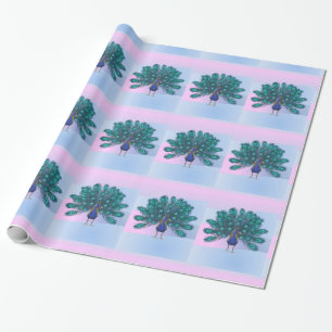 Glossy Wrapping Paper, Peacock Geschenkpapier
