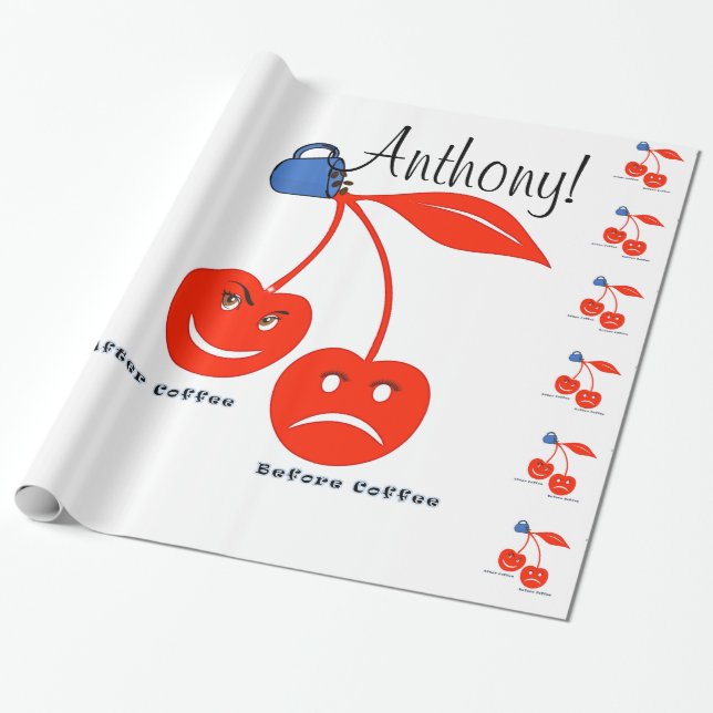 Glossy Wrapping Paper (vor der Kaffeekirrie) Geschenkpapier (Ungerollt)