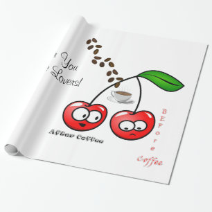 Glossy Wrapping Paper (vor der Kaffeekirrie) Geschenkpapier