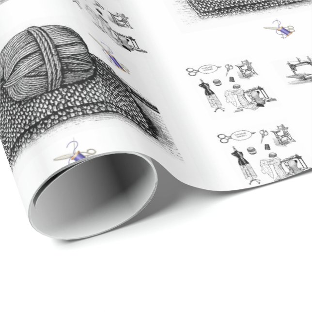 Glossy Wrapping Paper Yarn Geschenkpapier (Rolleneckpunkt)