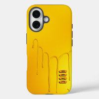Glossy Yellow Dripping Effect