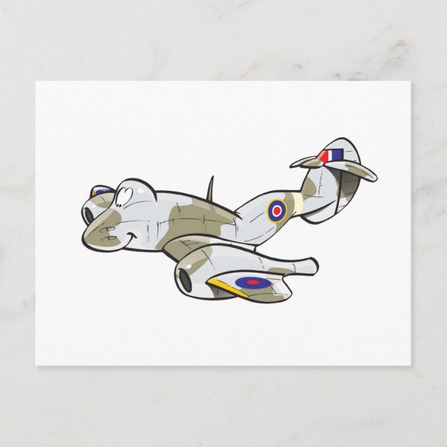 Gloster Meteor Postkarte (Vorderseite)