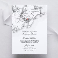 Gloucester Cape Ann Elegant Schwarz-weiß Wedding