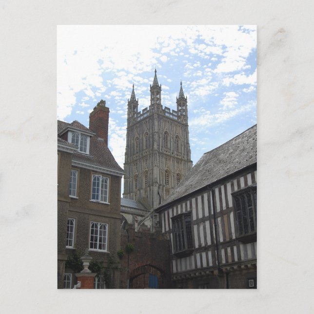 Gloucester Cathedral Feiertagspostkarte (Vorderseite)