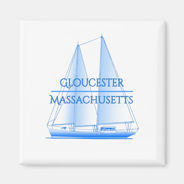 Gloucester Coastal Nautical Sailing Sailor Magnet (Vorne)