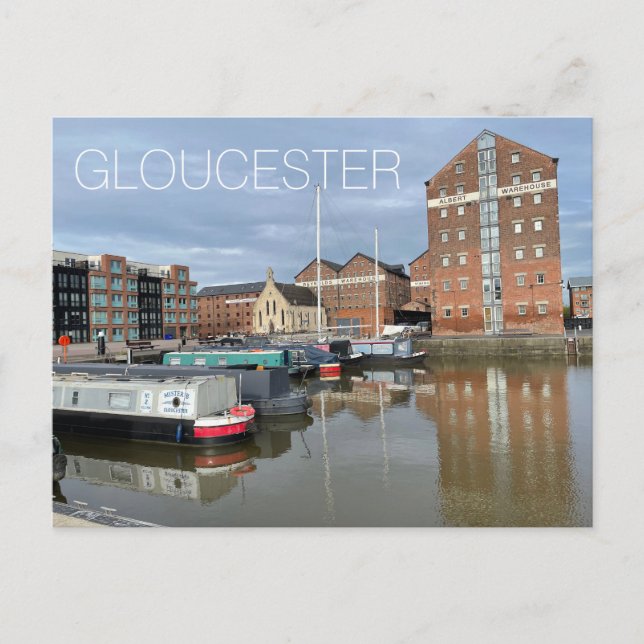 Gloucester Feiertagspostkarte (Vorderseite)