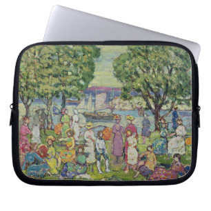 Gloucester-Hafen (Öl auf Leinwand) Laptopschutzhülle