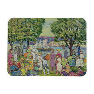 Gloucester-Hafen (Öl auf Leinwand) Magnet