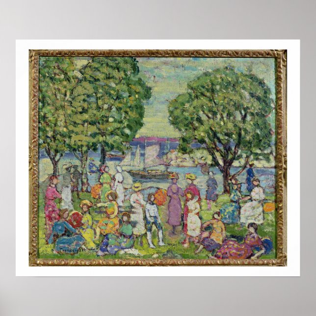 Gloucester Harbour (Öl auf Leinwand) Poster (Vorne)