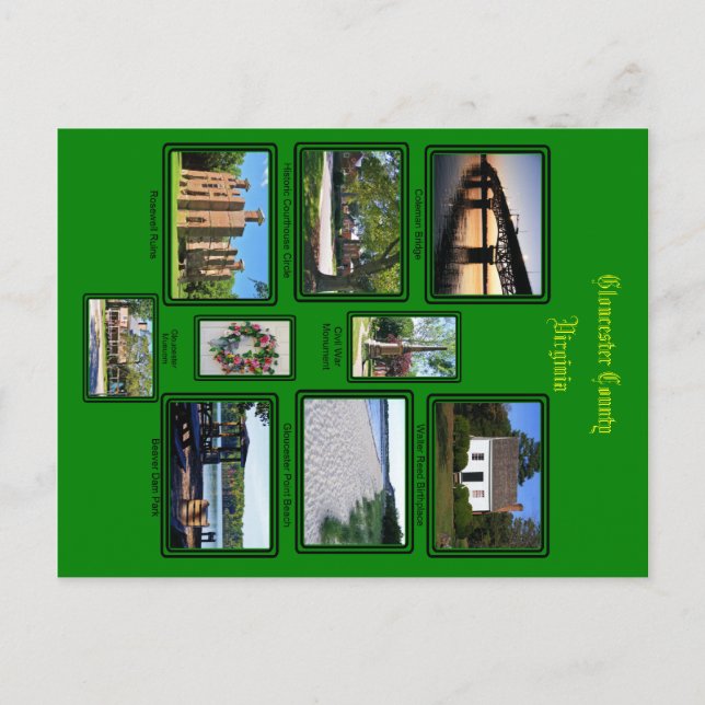 Gloucester Landkreis, Virginia - Custom Post Cards Postkarte (Vorderseite)