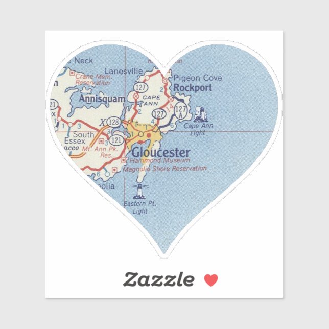 Gloucester MA Aufkleber (Blatt)