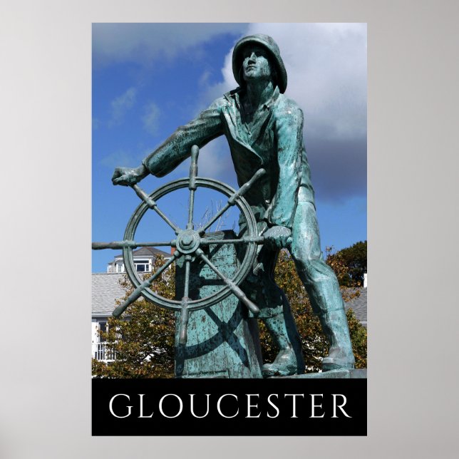 Gloucester MA Fisherman Monument Poster (Vorne)