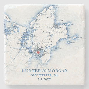 Gloucester Massachusetts Hochzeit in Urlaubsort Be Steinuntersetzer
