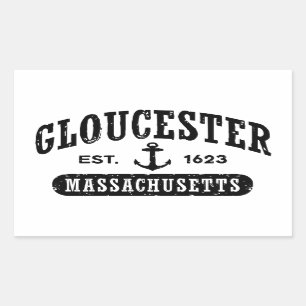 Gloucester Massachusetts Rechteckiger Aufkleber