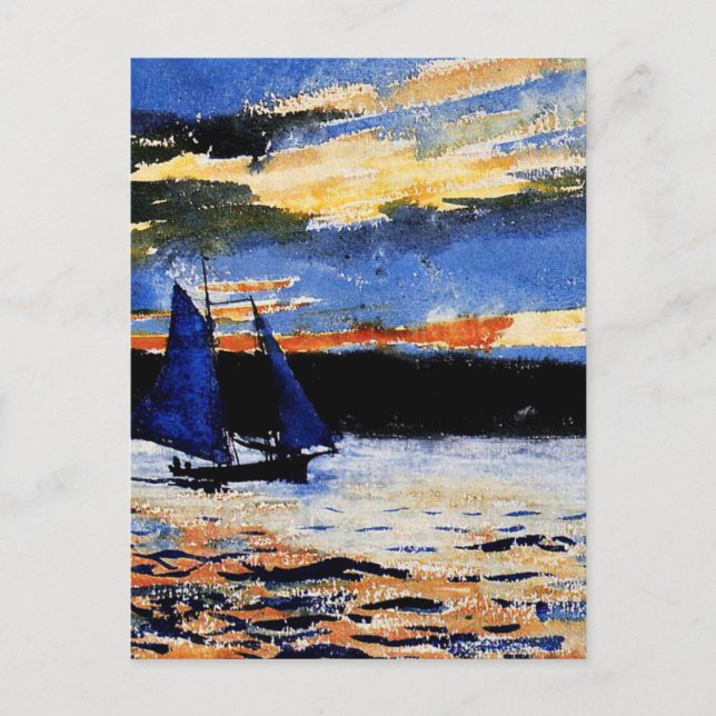 Gloucester Sunset painting by Winslow Homer Postkarte (Vorderseite)