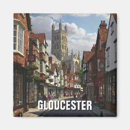 Gloucestershire England Travel Cathedral Magnet