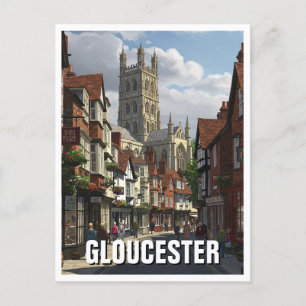 Gloucestershire England Travel Cathedral Postkarte