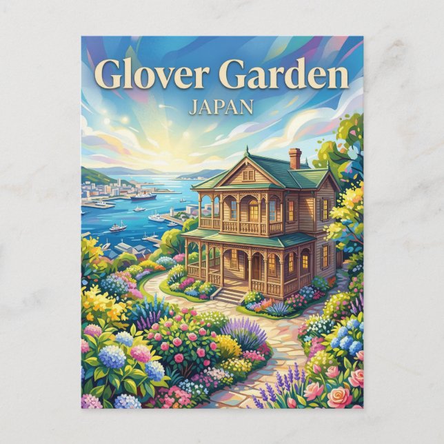 Glover Garten Japan Postkarte (Vorderseite)