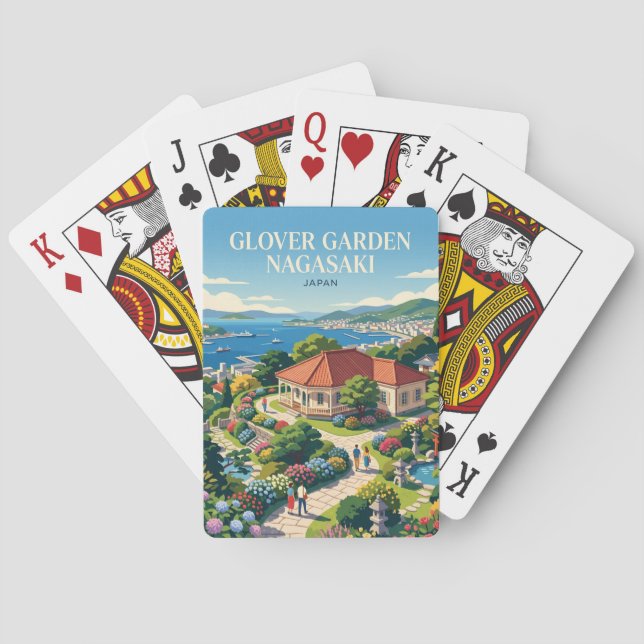 Glover Garten Nagasaki Japan Spielkarten (Rückseite)