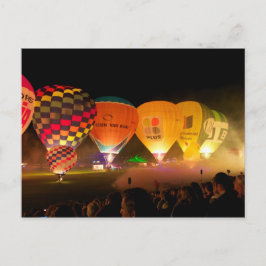 Glow Balloon Fiesta Postkarte