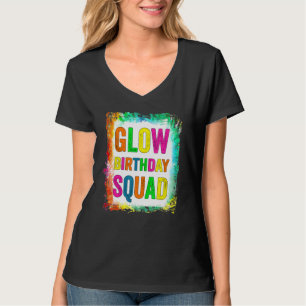 Glow Birthday Squad Glow Party Retro 80er Group Pa T-Shirt