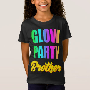 Glow Brother Retro 80er Birthday Party - Geschenk T-Shirt