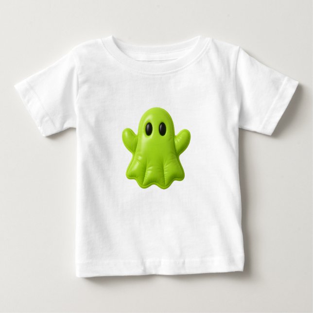 Glow Buddy - Niedliches Green Ghost-T-Shirt Baby T-shirt (Vorderseite)