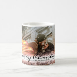 Glow Christmas Tree Star Foto Glitzer Kaffeetasse