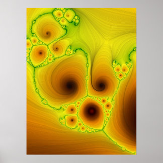 Glow-Fraktal 9 Poster
