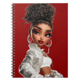 Glow Getter Red Spiral Photo Notebook Notizblock