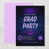Glow in der Dark Neon Disco Graduation Party