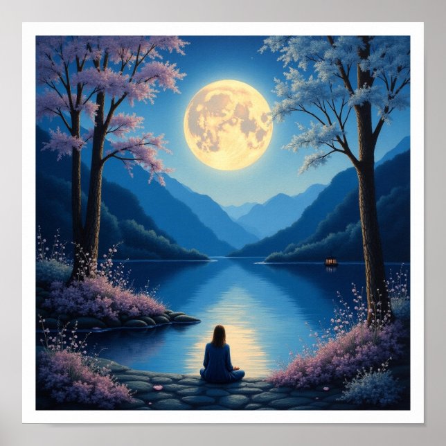 Glow-in-the-Dark Acrylmalereien! 🎨🌟  Poster (Vorne)
