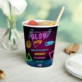 Glow Neon Lights Vielen Dank für Ihre Geburtstagsp Pappbecher