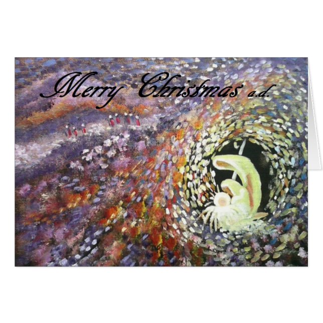 Glow of Merry Christmas Card (Vorderseite (Horizontal))