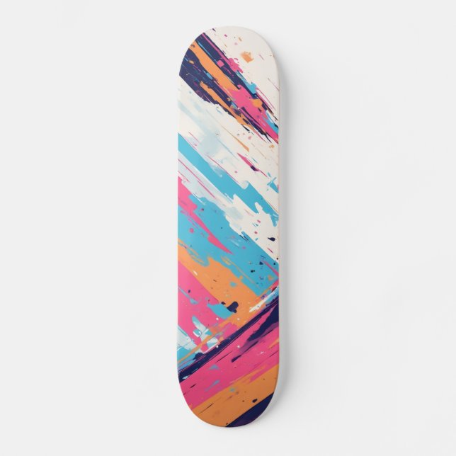 Glow on Go: Neon Pink Skateboards (Vorderseite)